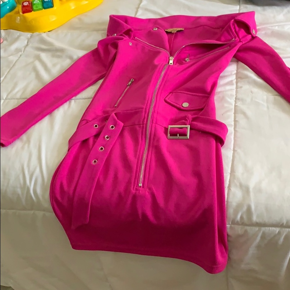 Pink nice fitted dress